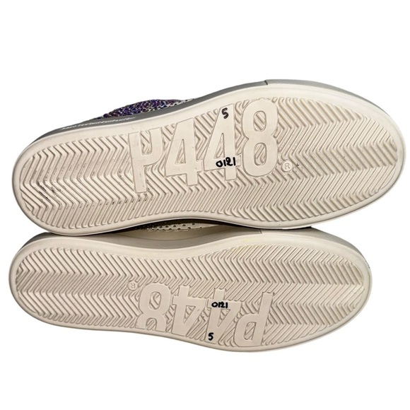 P448 Thea‎ Platform Sneaker White w/ Iridescent Crystals EU Size 36 USA 5.5 5 - Picture 12 of 13